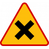 Znak A-5 Skrzyżowanie dróg