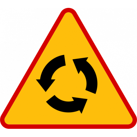 Znak A-8 Skrzyżowanie o ruchu okrężnym