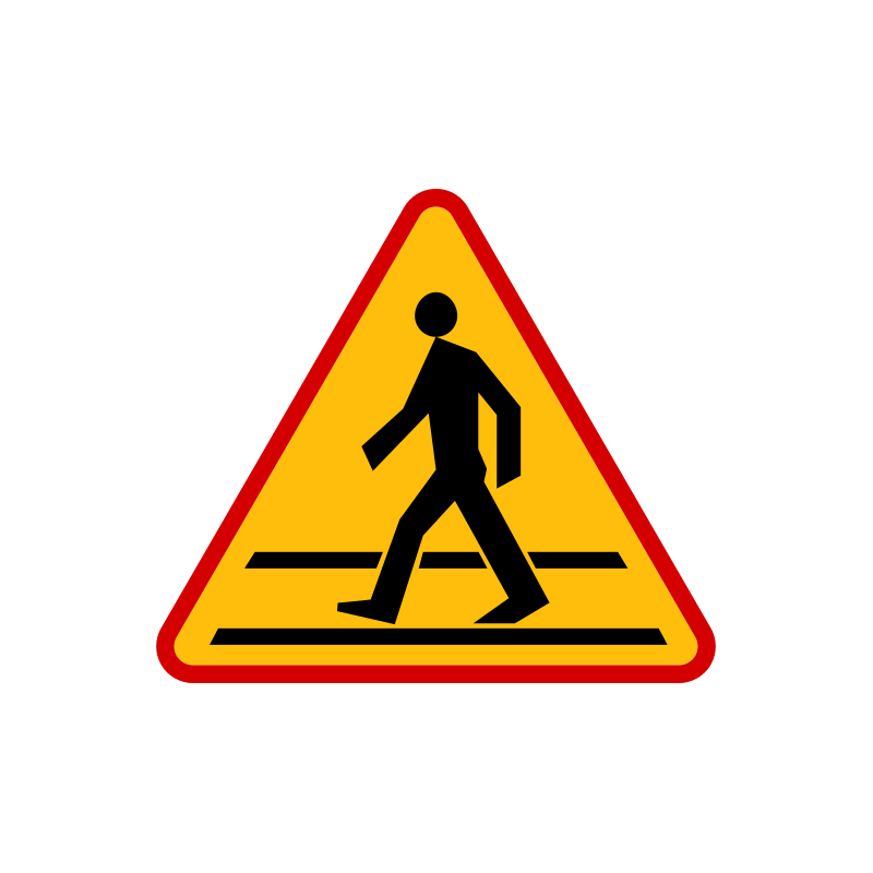 Znak A-16 Przejście dla pieszych