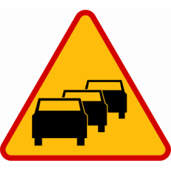Znak A-33 Zator drogowy