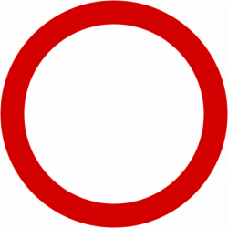 Znak B-1 Zakaz ruchu w obu kierunkach