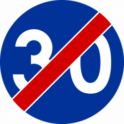 Znak C-15 Koniec minimalnej prędkości
