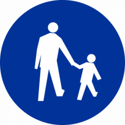 Znak C-16 Droga dla pieszych