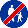 Znak C-16a Koniec drogi dla pieszych