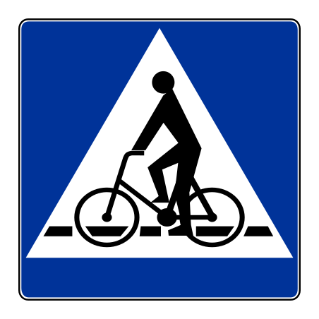 Znak D-6a Przejazd dla rowerów