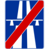 Znak D-10 Koniec autostrady