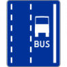 Znak D-12 Pas ruchu dla autobusów