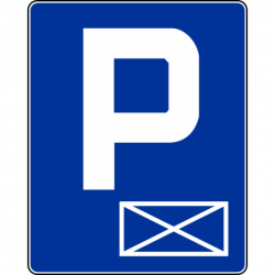 Znak D-18a Parking - miejsce zastrzeżone