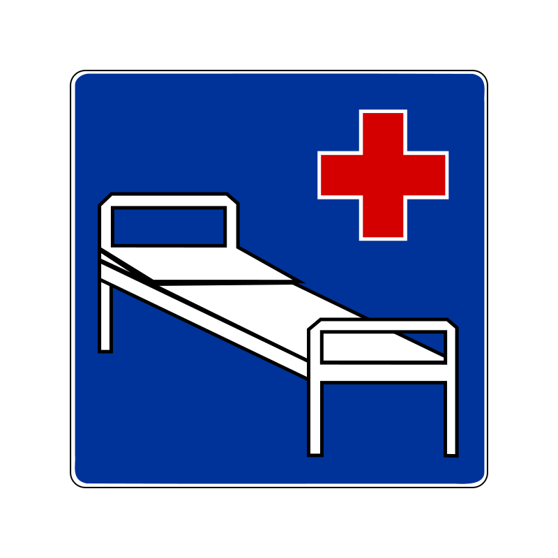 Znak D-21 Szpital
