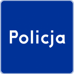 Znak D-21a Policja
