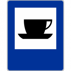 Znak D-27 Bufet lub kawiarnia