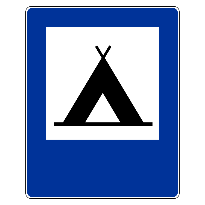 Znak D-30 Obozowisko (camping)