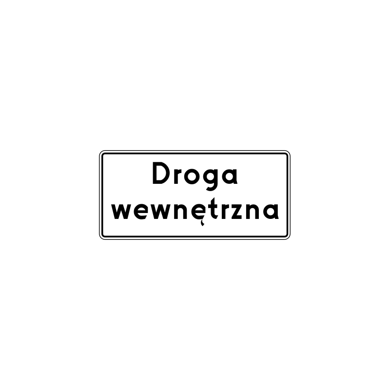 Znak D-46 Droga wewnętrzna