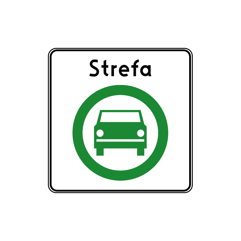 Znak D-54 Strefa czystego transportu