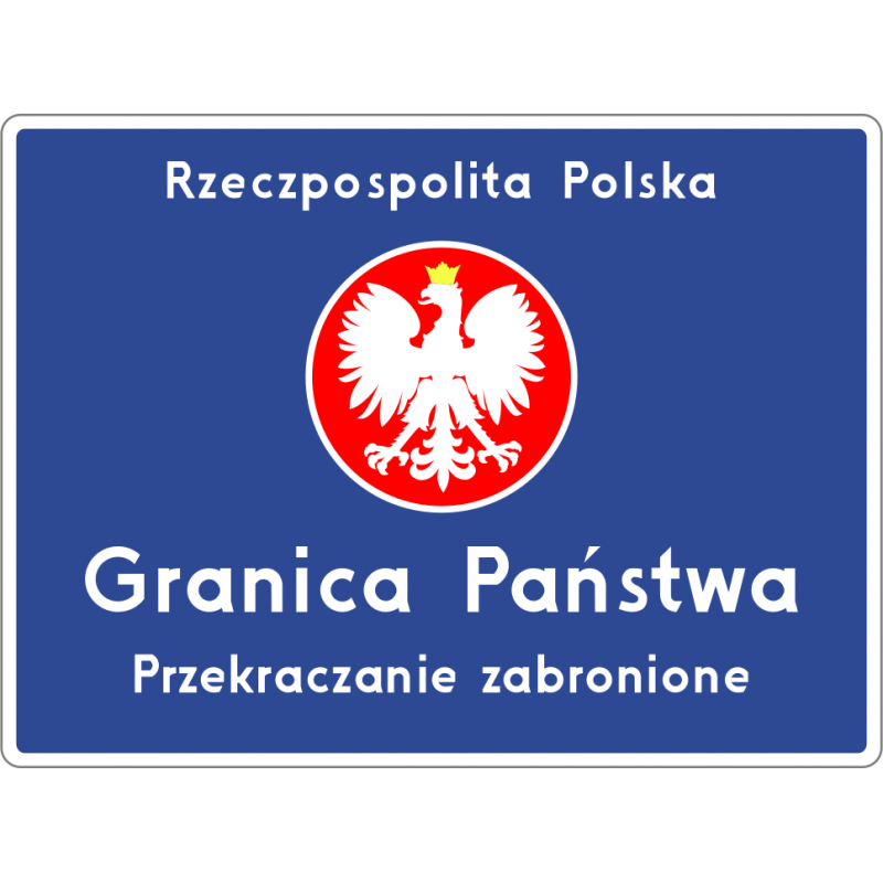 Znak F-2 Przekraczanie granicy zabronione