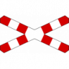 Znak G-3 Krzyż św. Andrzeja przed przejazdem kolejowym jednotorowym