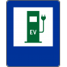 Znak D-23c Punkt ładowania pojazdów elektrycznych