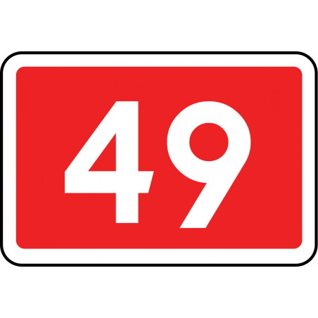 Znak E-15a Numer drogi krajowej