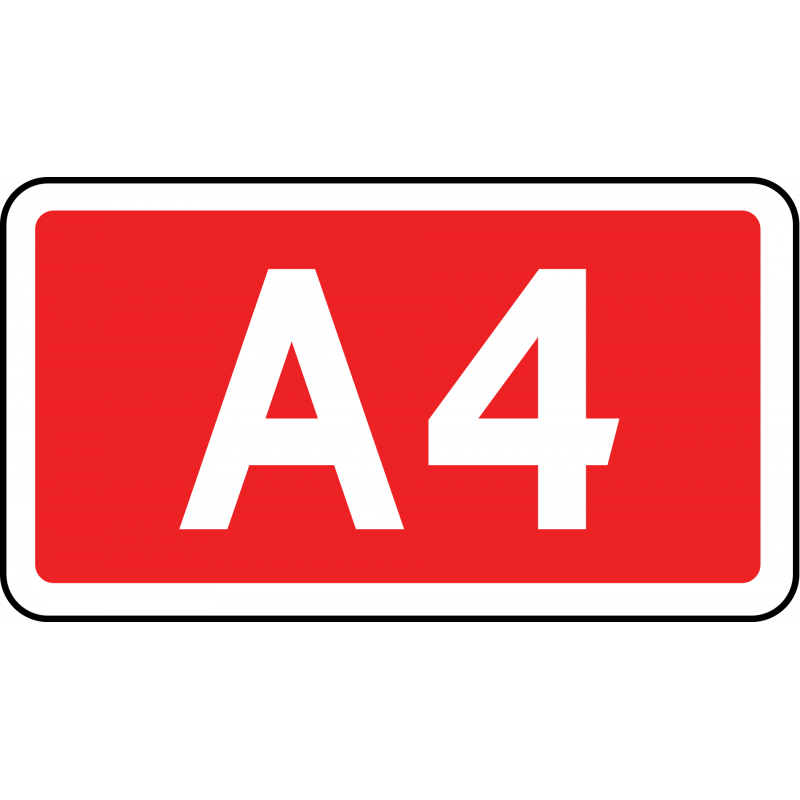 Znak E-15c Numer autostrady