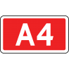 Znak E-15c Numer autostrady