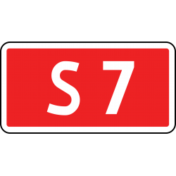 Znak E-15d Numer drogi ekspresowej