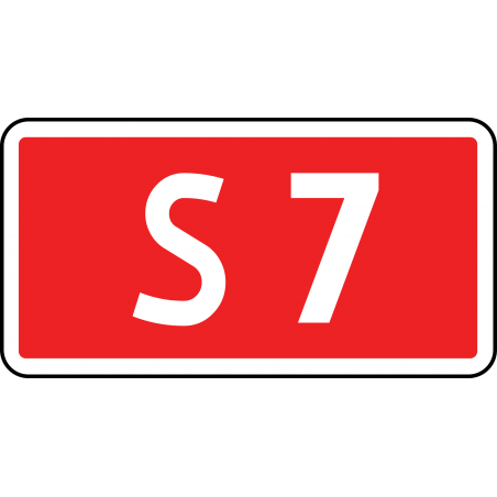 Znak E-15d Numer drogi ekspresowej